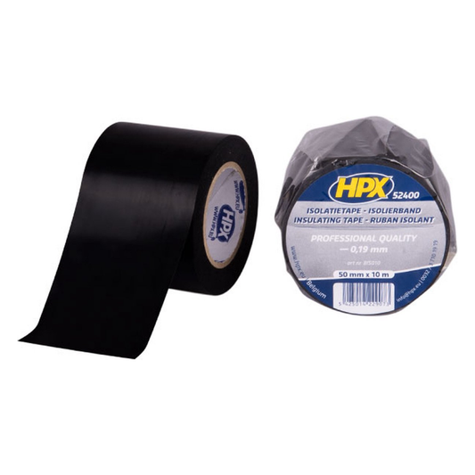 HPX Ruban isolant 52400 noir - 50 mm × 10 m