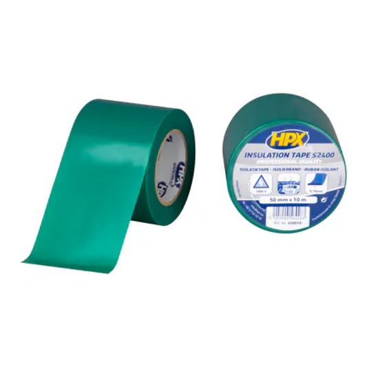HPX Ruban isolant 52400 vert - 50 mm × 10 m