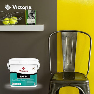 Satin - Peinture Blanche Satinée de haute qualité pour Intérieur (Mur et Plafond) (2.5 Litres)