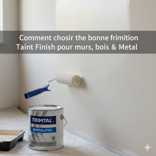 Comment Choisir la Bonne Finition de Peinture Trimetal pour Murs, Bois et Métal