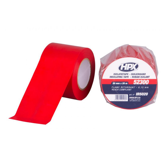 HPX Ruban isolant 52300 rouge - 50 mm × 20 m