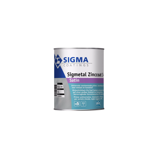 Sigma Sigmetal Zinccoat 3-en-1 peinture métal extérieur satiné