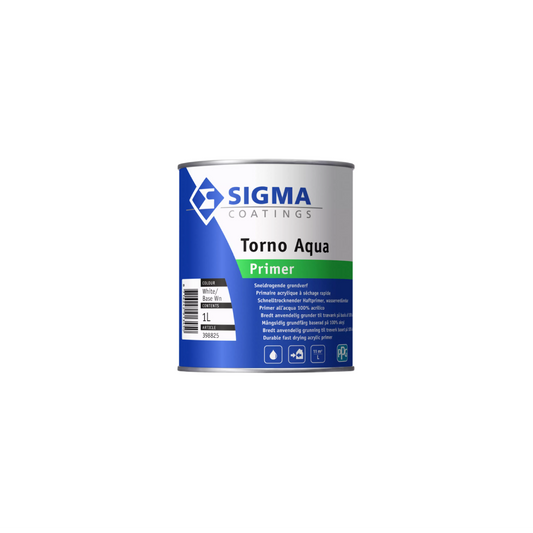 Sigma Torno Aqua Primer 1 L in blik met witte achtergrond