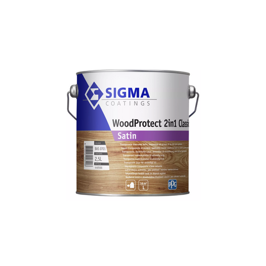 Sigma WoodProtect 2en1 Classic Satin - Couleurs mélangées - 2,5 L