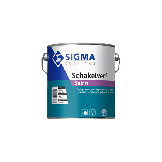 Sigma Switching Satin exterior paint can 2,5 L