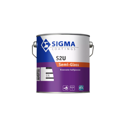 Pot de peinture Sigma S2U Semi-Brillant 2,5 L en couleur mélangée
