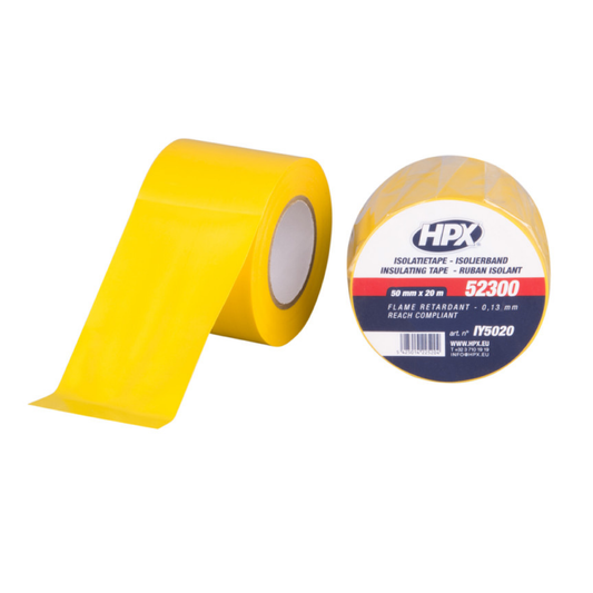 HPX Ruban isolant 52300 jaune - 50 mm × 20 m