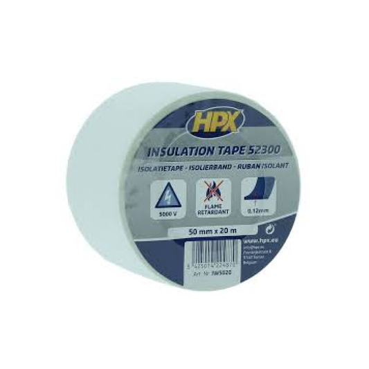 HPX Ruban isolant 52300 blanc - 50 mm × 20 m
