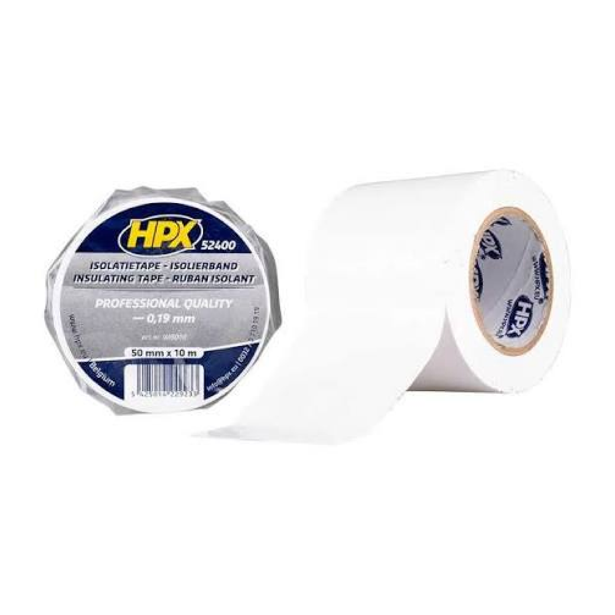 HPX Ruban isolant 52400 blanc - 50 mm × 10 m