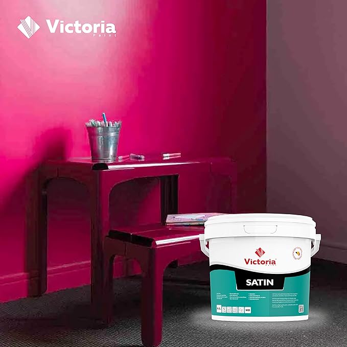 Satin - Peinture Blanche Satinée de haute qualité pour Intérieur (Mur et Plafond) (10 Litres)