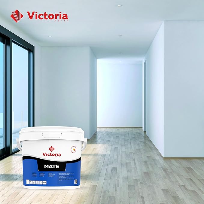 Mate - Peinture Blanche Mate (Mur et Plafond) (5 Litre)