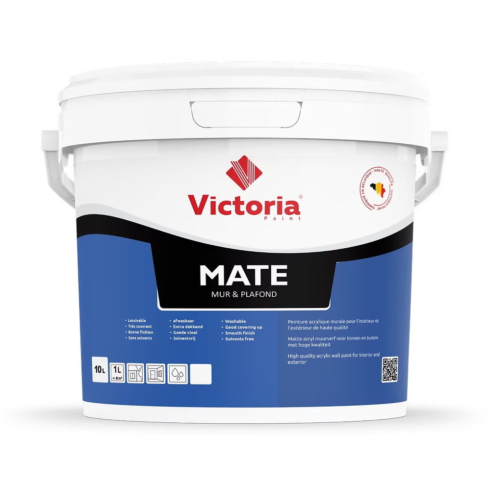Mate - Peinture Blanche Mate (Mur et Plafond) (10 Litre)