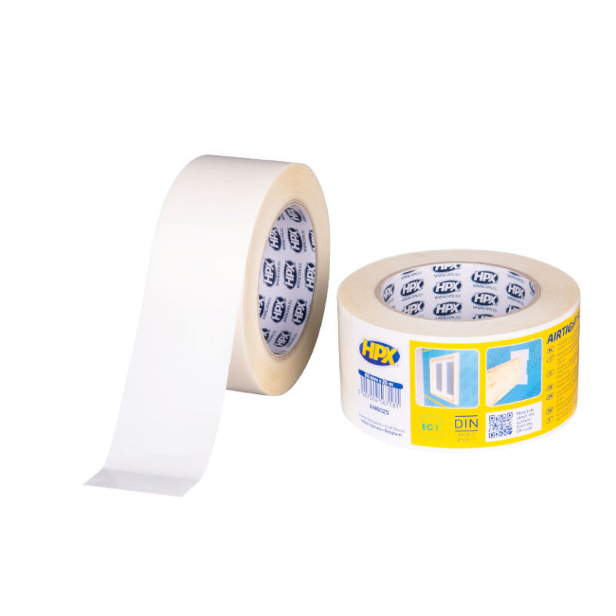 HPX Ruban d’étanchéité Airtight Flex Go 8550 blanc - 60 mm × 25 m