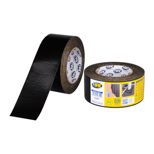 HPX Ruban d’étanchéité Airtight UV 8600 noir - 60 mm × 25 m