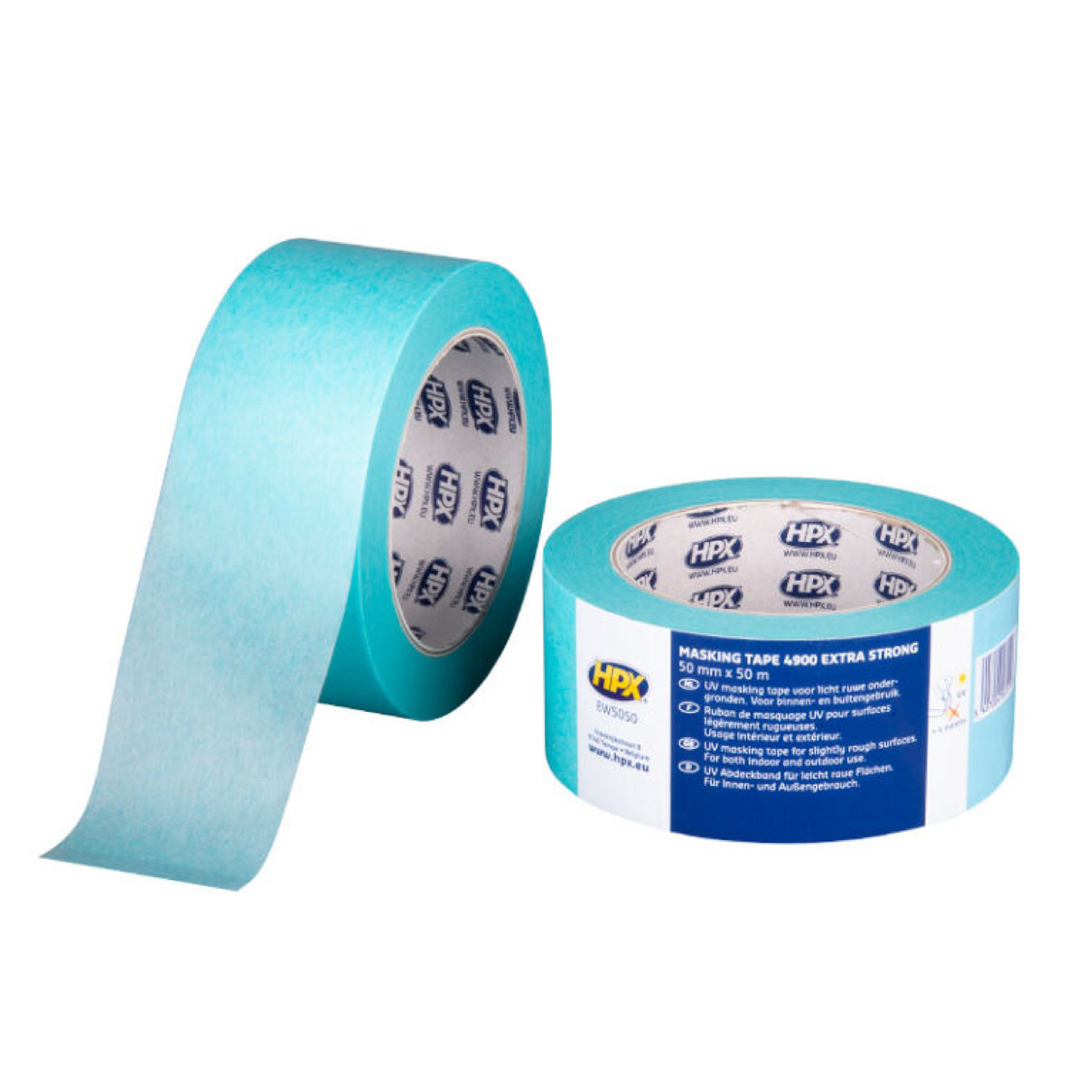 HPX Ruban de masquage Extra Strong 4900 bleu clair - 48 mm × 50 m