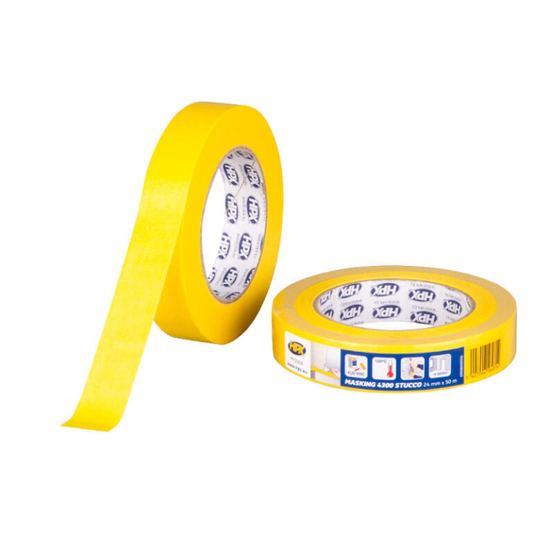 HPX Ruban de masquage Stucco 4300 jaune - 24 mm × 50 m