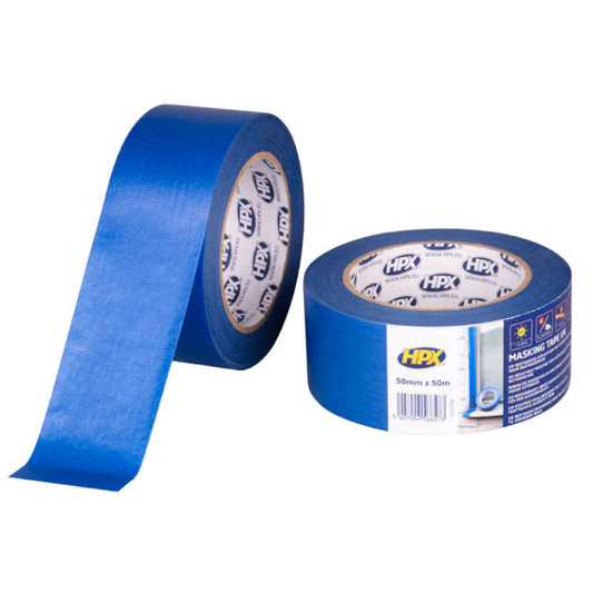 HPX Ruban de masquage UV 4600 bleu - 50 mm × 50 m