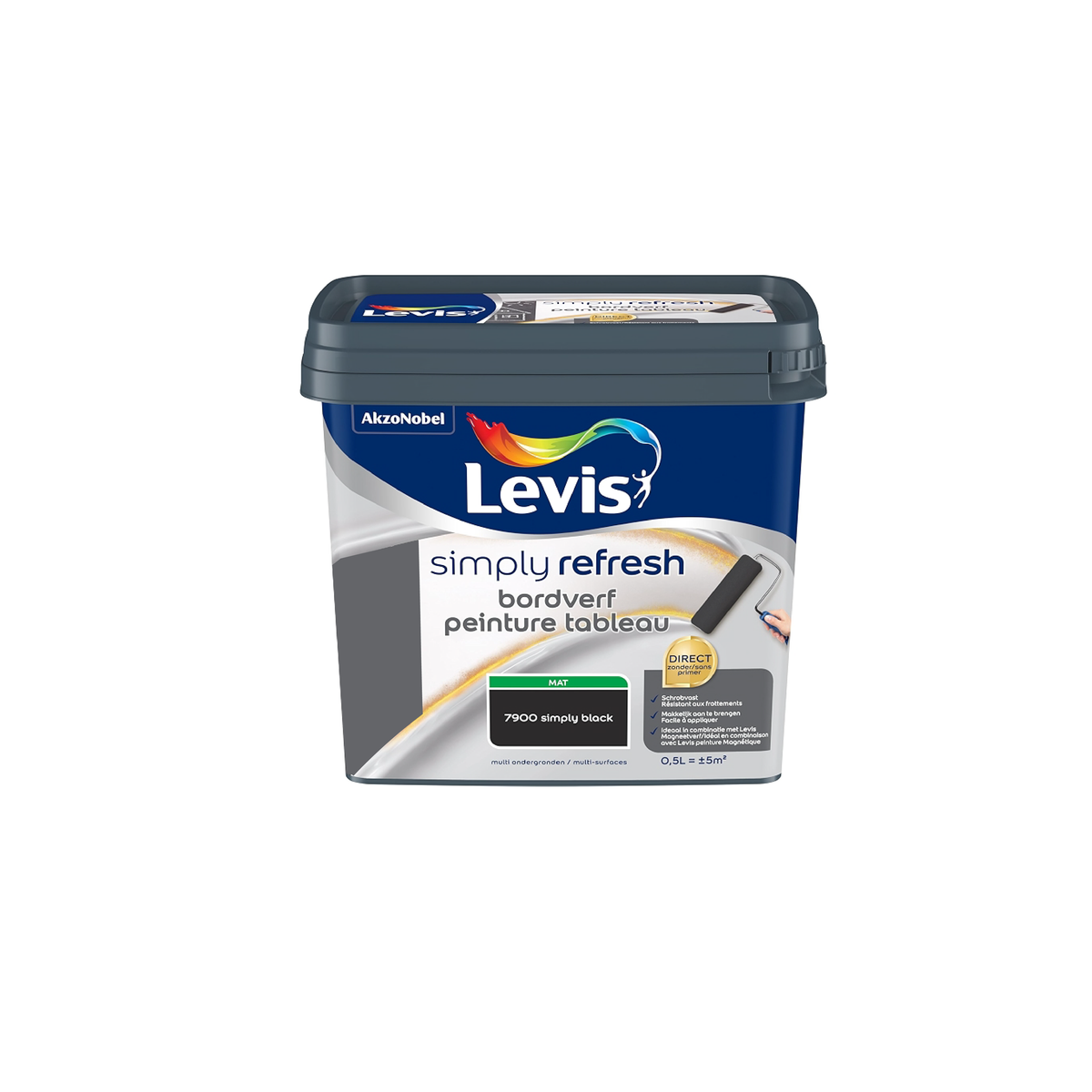 Levis Sr Tableau Mat Simply Black - 0,5l