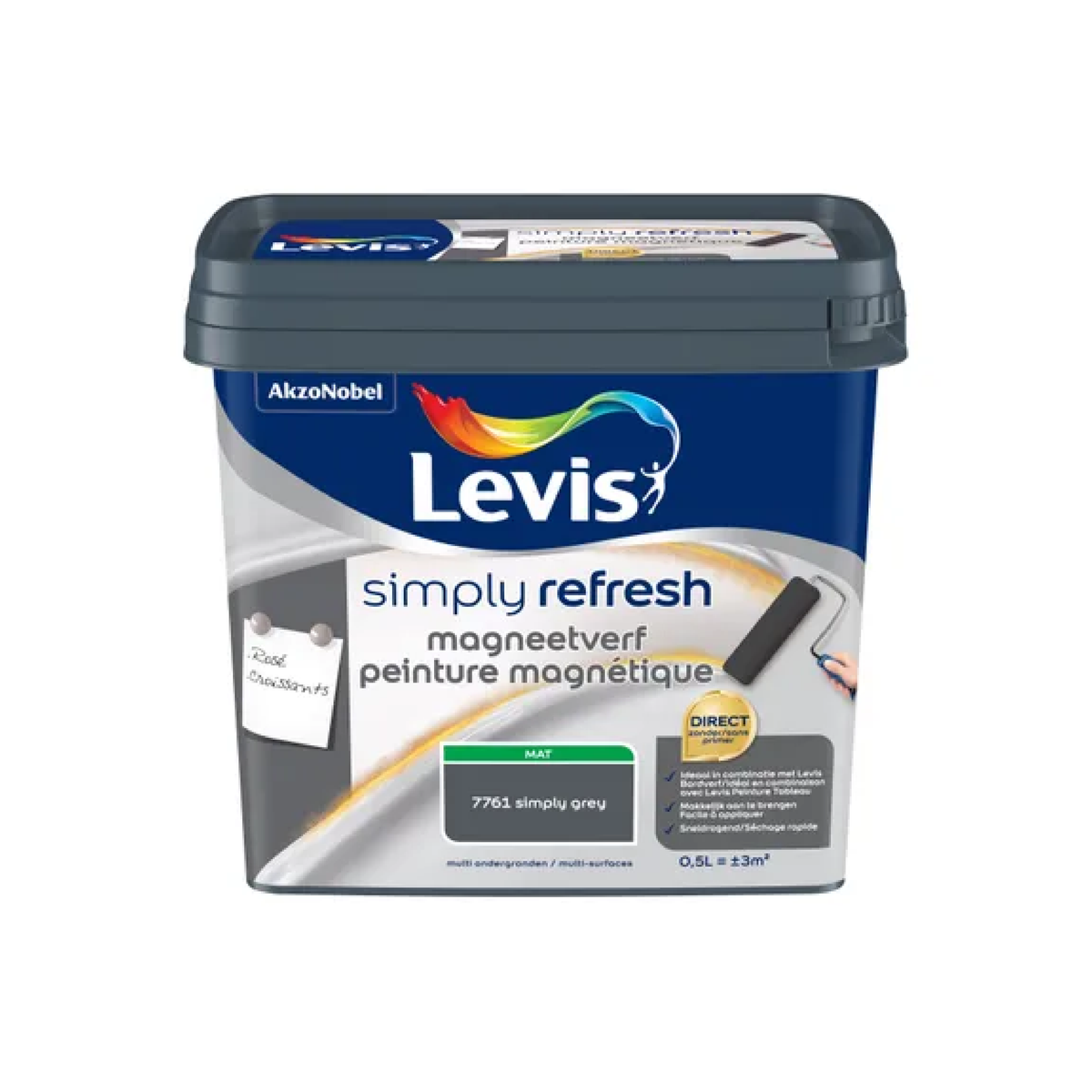 Levis Sr Magnetique Mat Simply Grey - 0,5l