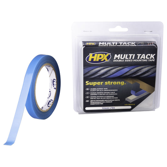 HPX Ruban de montage Multi Tack Profile 1700 semi-transparent - 12 mm × 25 m