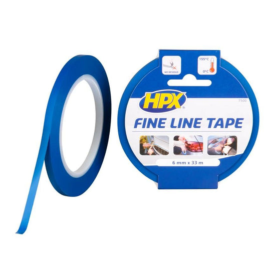 HPX Ruban de masquage Fine Line 7500 bleu - 6 mm × 33 m