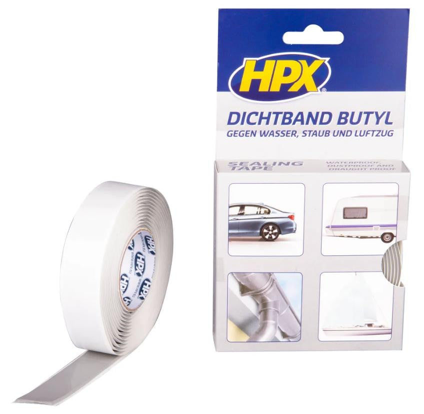 HPX Ruban d’étanchéité butyle 8000 gris - 20 mm × 3 m